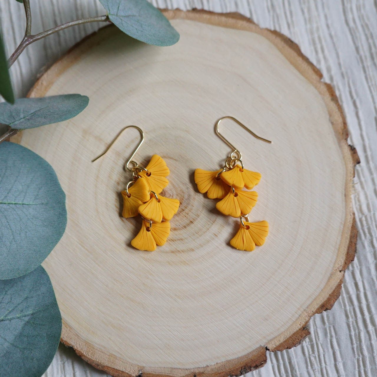 Fall Ginko Dangle Earrings