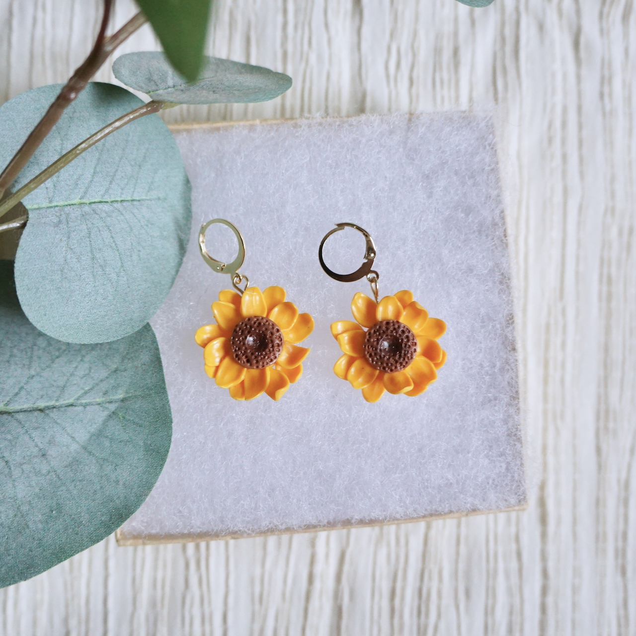 Sunflower Dangle Earrings